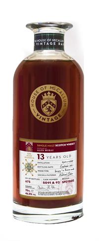 Whisky - McCallum Glen Moray 13 års, 0,7 l